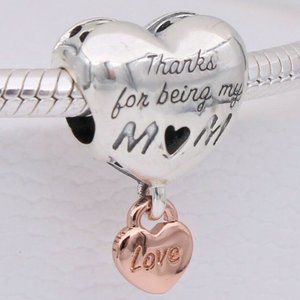 Pandora Love You Mom Heart Charm 788830C00